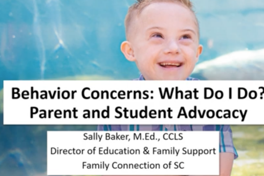 Behavior Concerns: what do I do? Parent and Student Advocacy